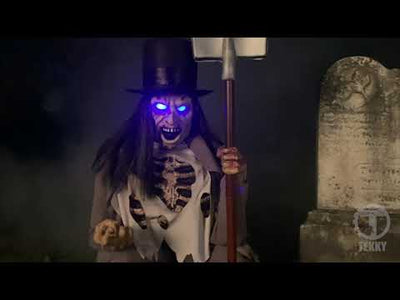 Crouching Grave Digger Animated Prop