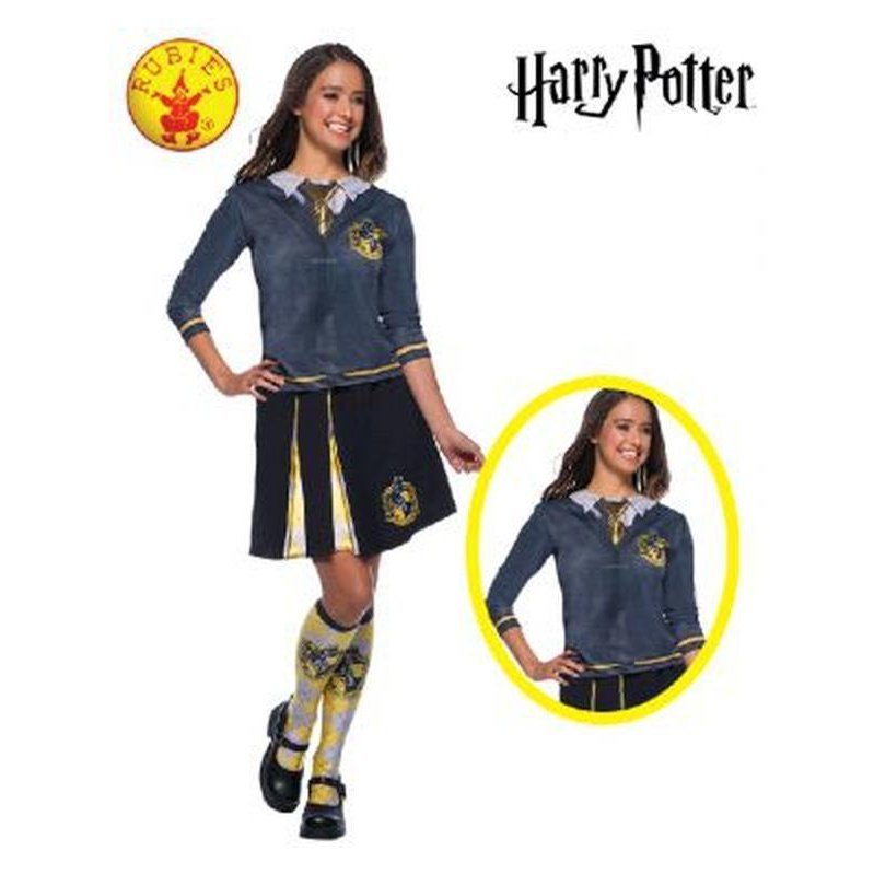 Hufflepuff Costume Top Adult Size Large - Jokers Costume Mega Store