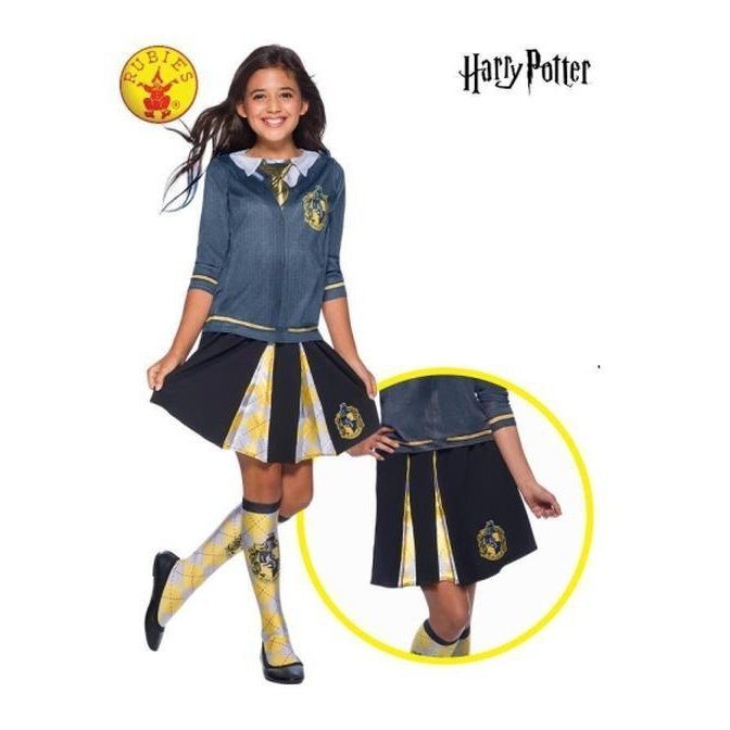 Hufflepuff Skirt, Child 5 7 Years - Jokers Costume Mega Store