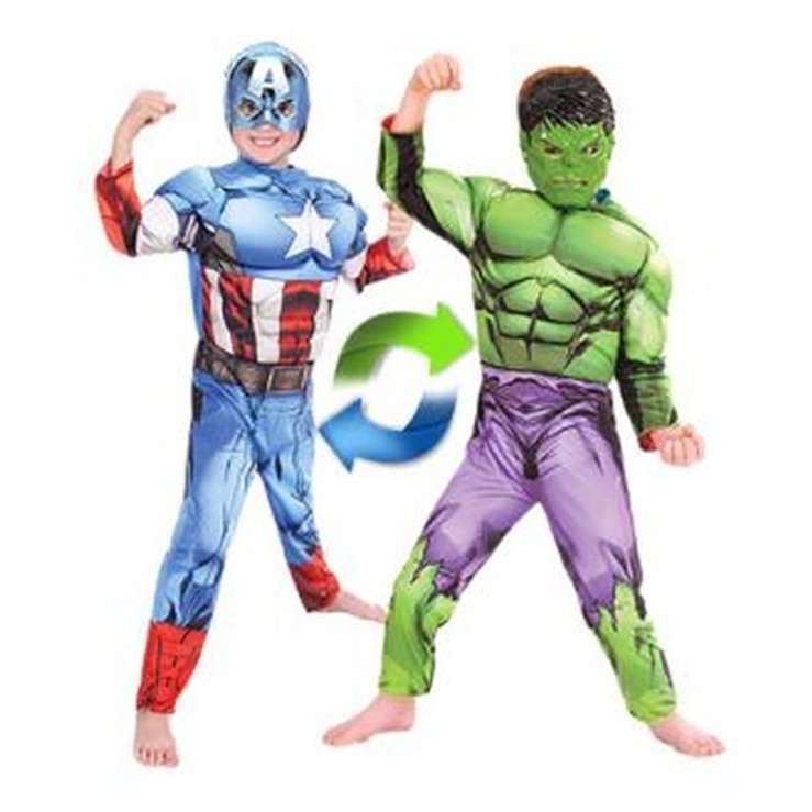 Hulk To Captain America Deluxe Rev - Size 4-6 - Jokers Costume Mega Store