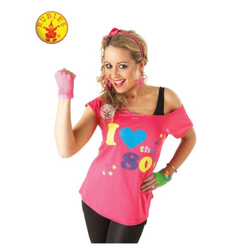 I Love The 80 S T Shirt Size L - Jokers Costume Mega Store