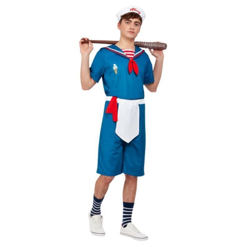 Ice Cream Sailor Costume, Blue, Male - Jokers Costume Mega Store