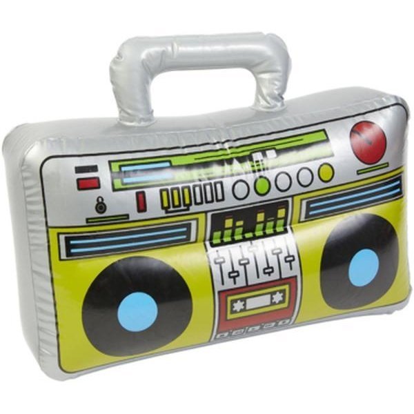 Inflatable Boom Box, Silver - Jokers Costume Mega Store