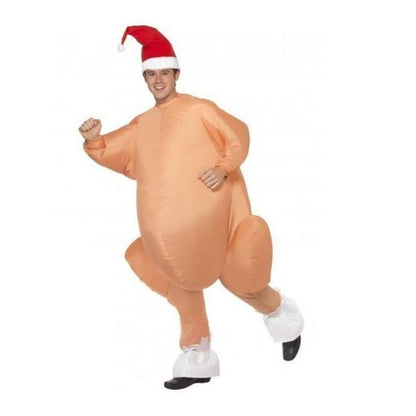 Inflatable Christmas Roast Turkey - Jokers Costume Mega Store