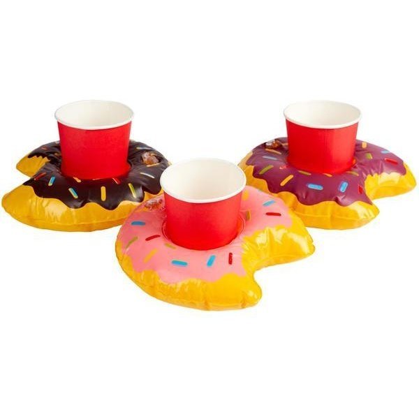 Inflatable Donut Drink Holder Ring - Jokers Costume Mega Store