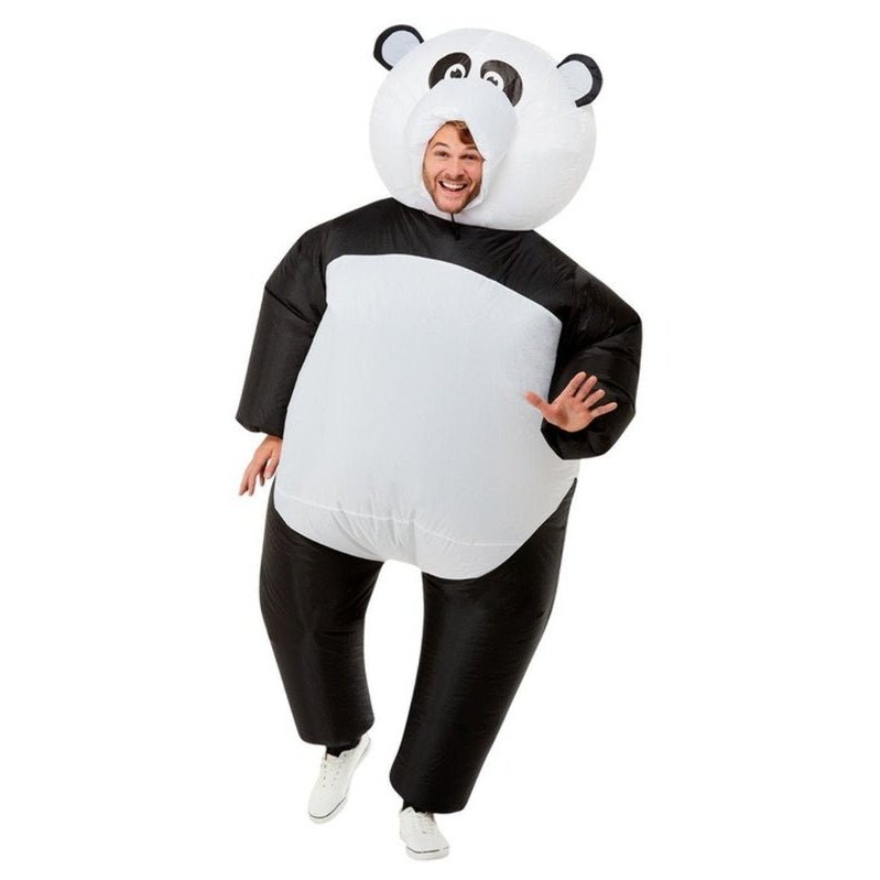 Inflatable Giant Panda Costume, Black & White - Jokers Costume Mega Store