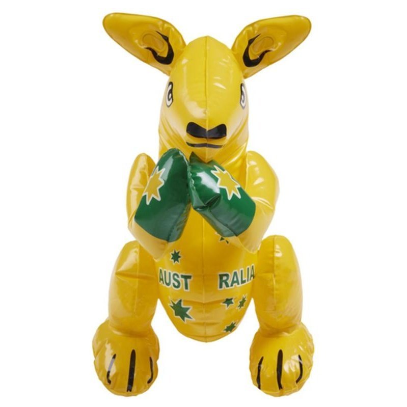 Inflatable Kangaroo, Yellow - Jokers Costume Mega Store