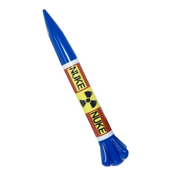 Missle Inflatable Pipe Multi-Coloured Inflatable Nuclear Missile Party Prop 87x13cm – Jokers ...