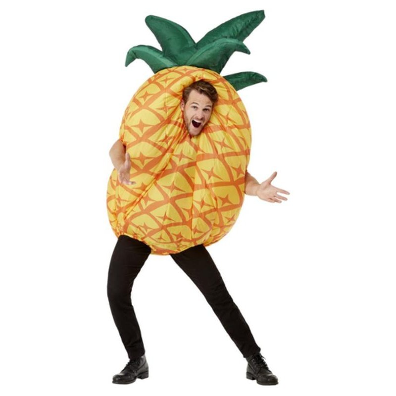 Inflatable Pineapple Costume, Yellow - Jokers Costume Mega Store