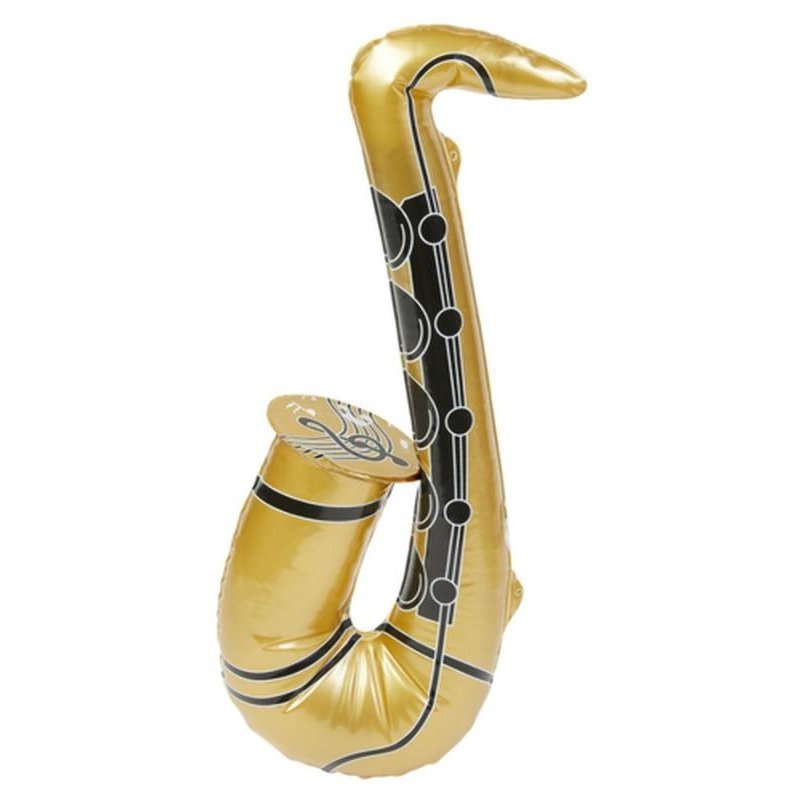 Inflatable Saxophone, Gold - Jokers Costume Mega Store