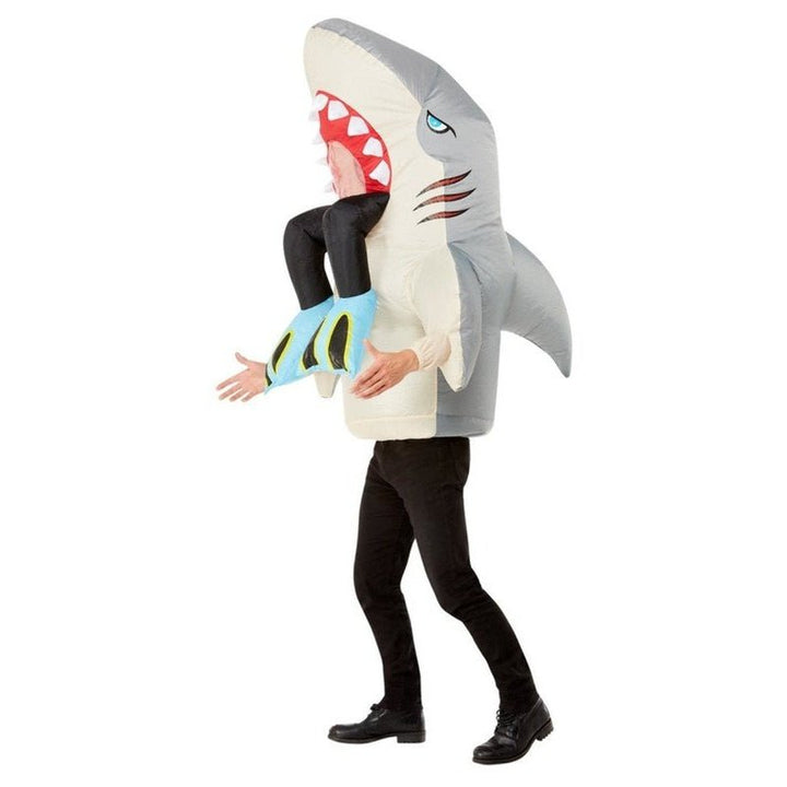 Inflatable Shark & Diver Costume, Grey - Jokers Costume Mega Store