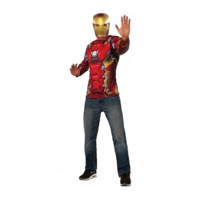Iron Man Adult Costume Top Size Std - Jokers Costume Mega Store