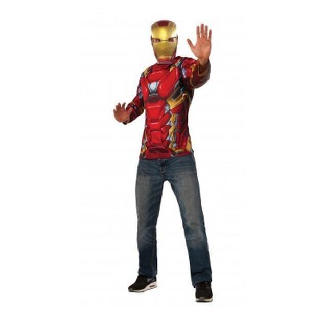 Iron Man Adult Costume Top Size Xl - Jokers Costume Mega Store