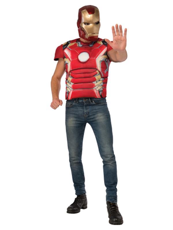 Iron Man Avengers 2 Costume Top Size Xl - Jokers Costume Mega Store