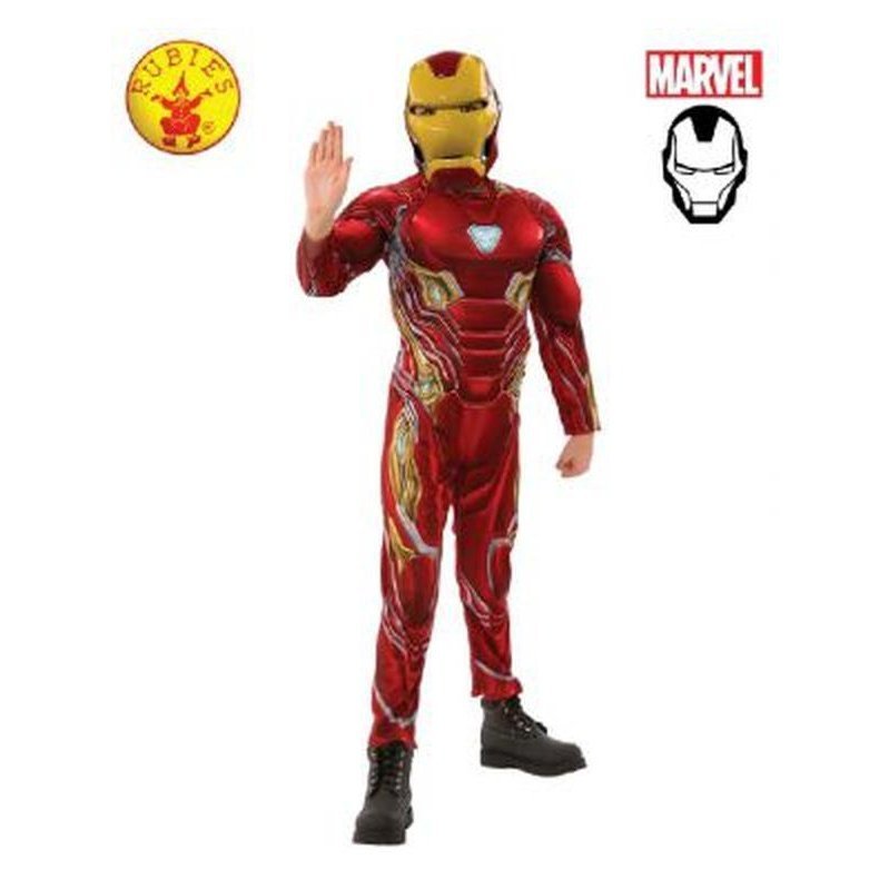 Iron Man Costume, Child Size Medium - Jokers Costume Mega Store