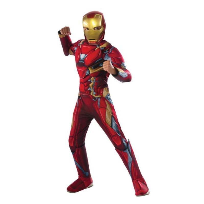 Iron Man Cw Deluxe Costume Size 6 8 - Jokers Costume Mega Store