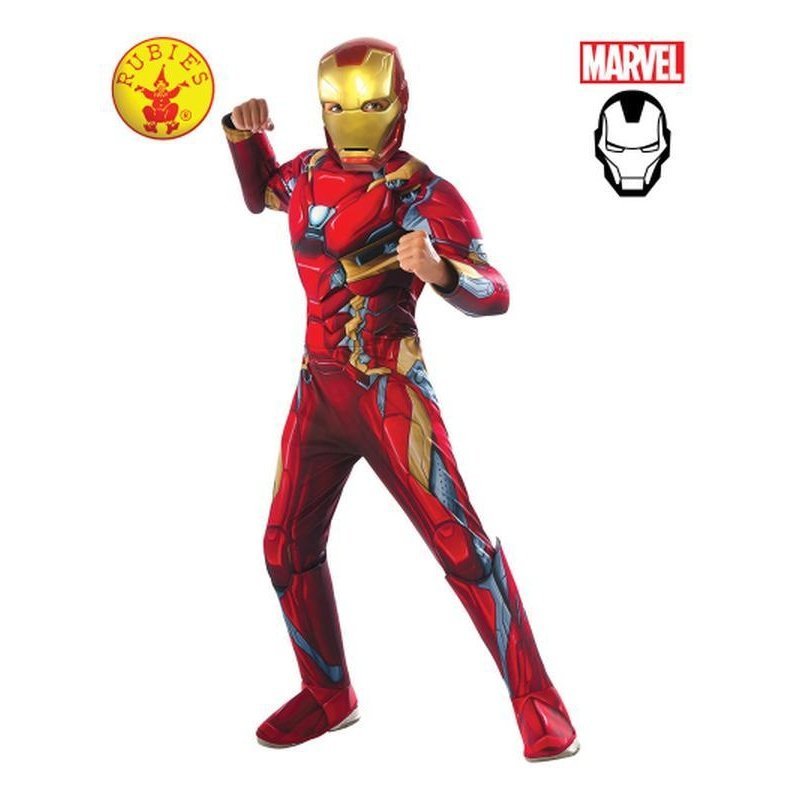 Iron Man Deluxe Cw Costume Size 3 5 - Jokers Costume Mega Store