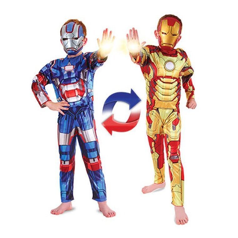 Iron Man To Iron Patriot Reversible - Size 4-6 - Jokers Costume Mega Store
