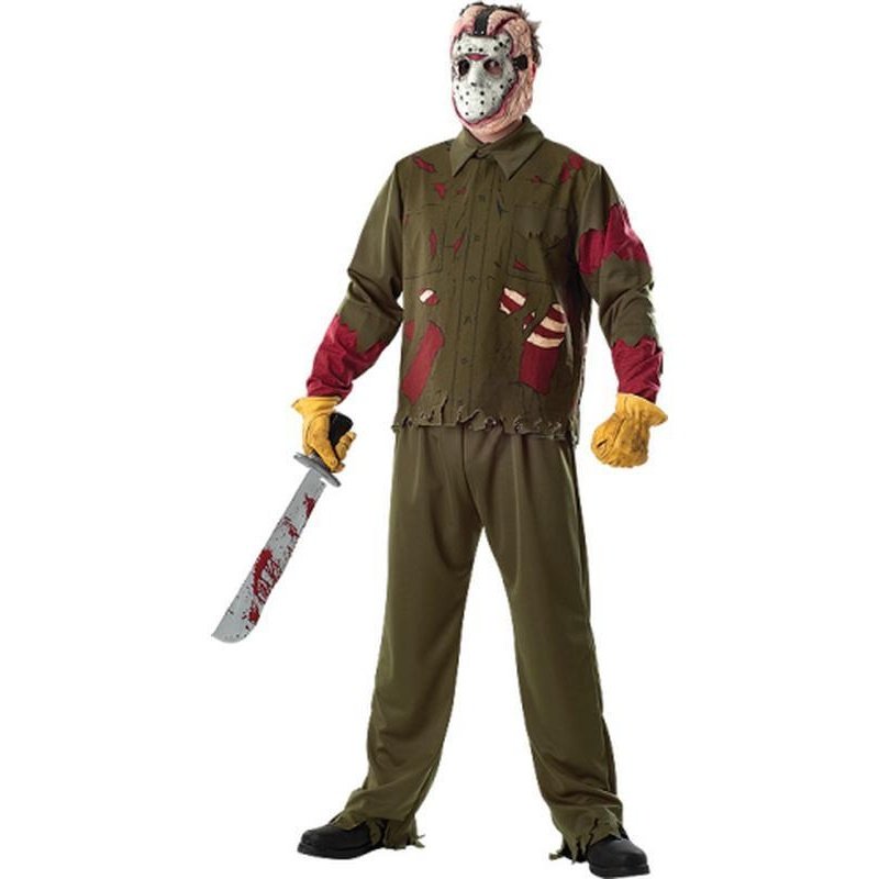 Jason Friday The 13 Th Deluxe Size Std - Jokers Costume Mega Store