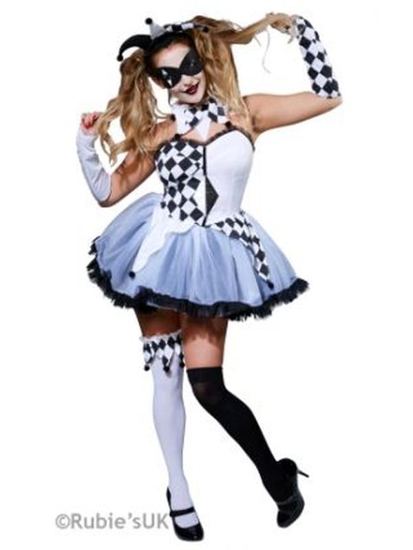 Jesterella Costume Size S - Jokers Costume Mega Store