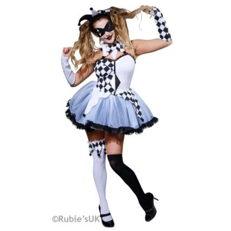 Jesterella Costume Size S - Jokers Costume Mega Store