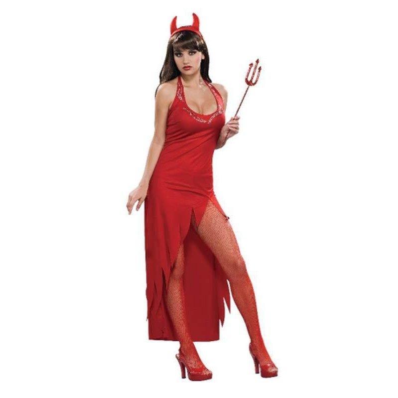 Jewelled Temptress Devil Costume - Size Std - Jokers Costume Mega Store