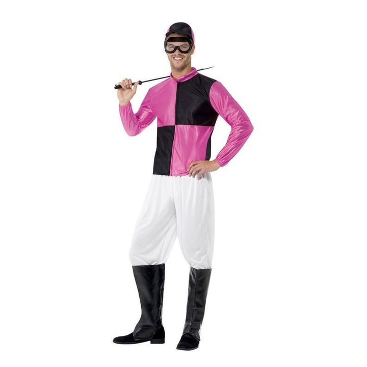 Jockey Costume Black & Pink - Jokers Costume Mega Store