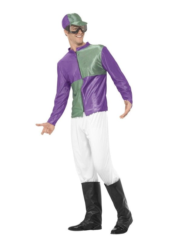 Jockey Costume Green & Purple - Jokers Costume Mega Store