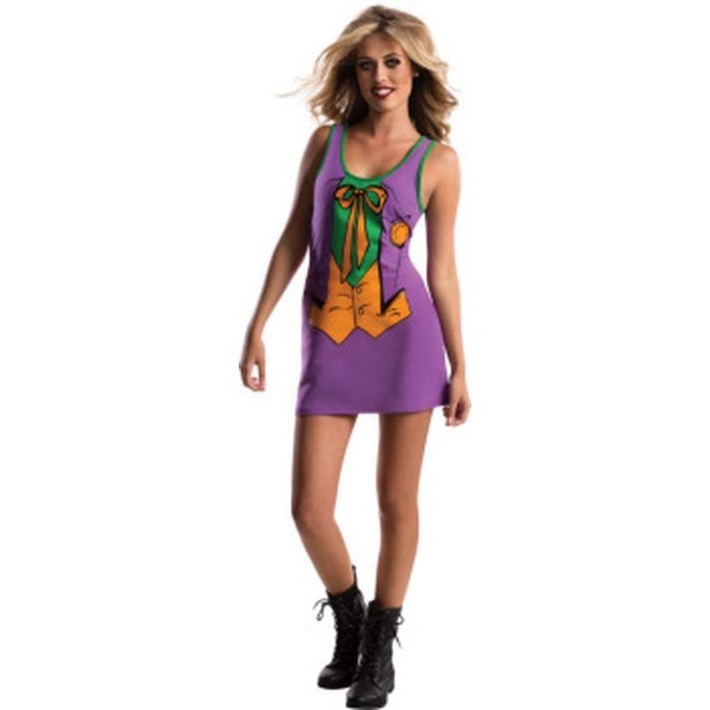 Joker Teen Tank Dress Size S - Jokers Costume Mega Store