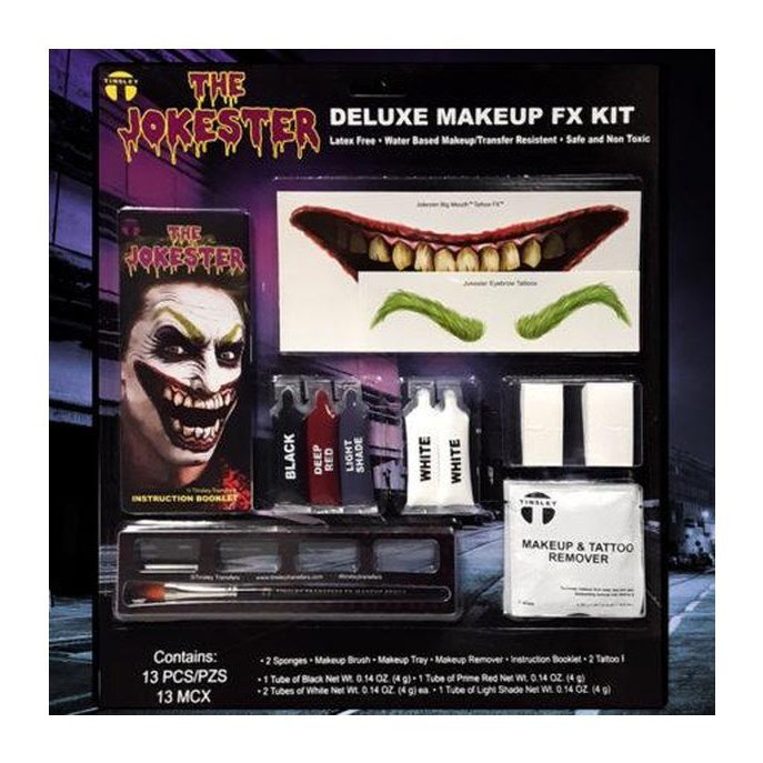 Jokester Deluxe Fx Makeup Kit - Jokers Costume Mega Store
