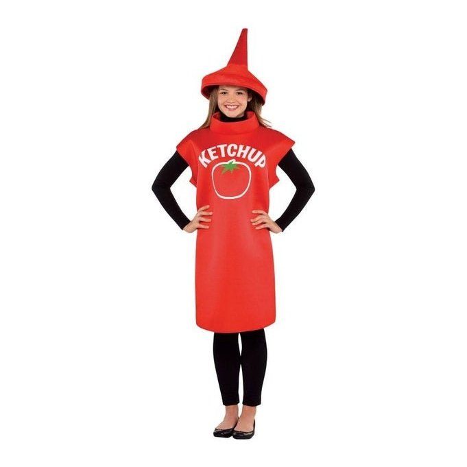 Ketchup Bottle Standard Size Costume - Jokers Costume Mega Store
