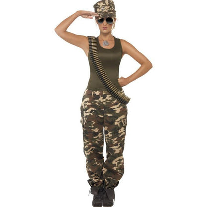 Khaki Camo Deluxe Costume, Female - Jokers Costume Mega Store