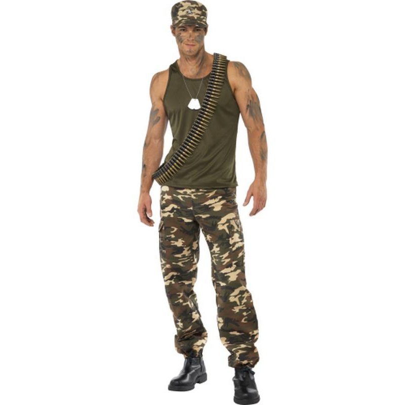 Khaki Camo Deluxe Costume, Male - Jokers Costume Mega Store