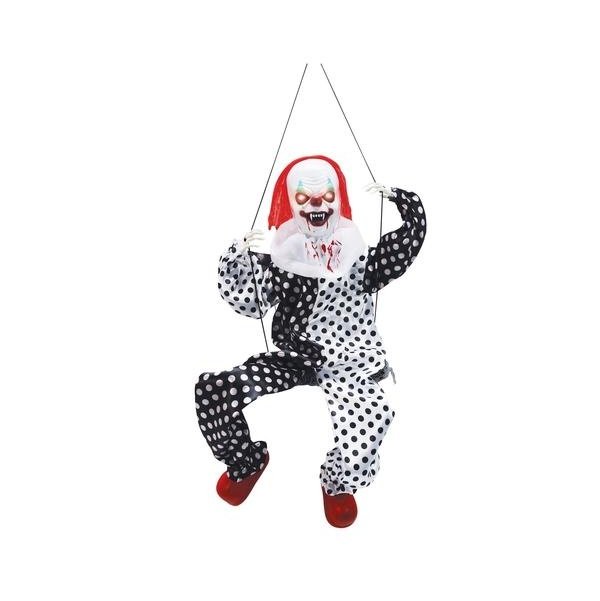 Kicking Clown on Swing-Halloween Props and Decorations-Jokers Costume Mega Store