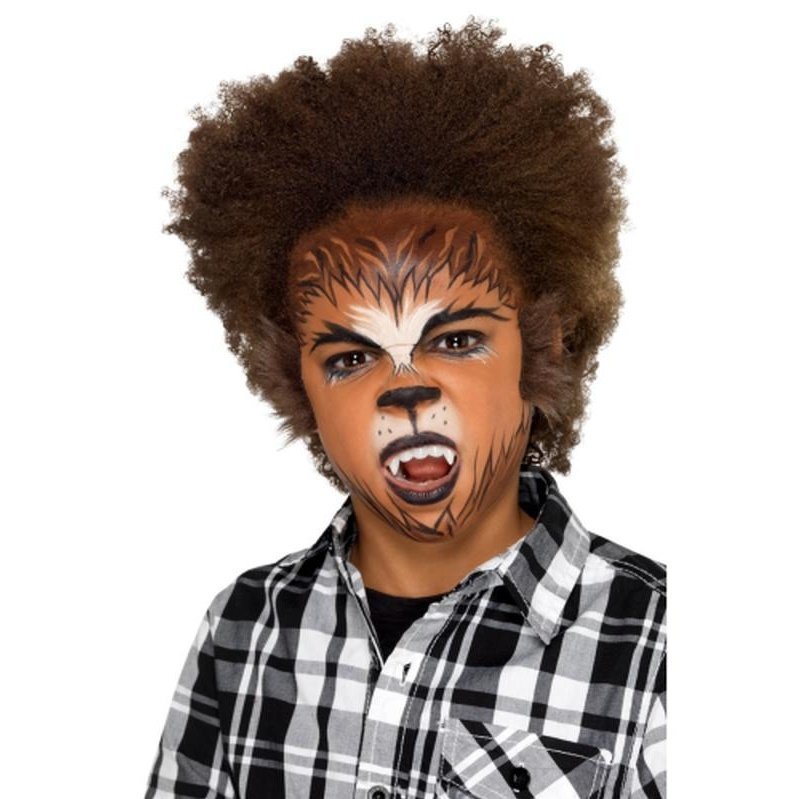 Kids Halloween Werewolf Make Up Kit - Jokers Costume Mega Store