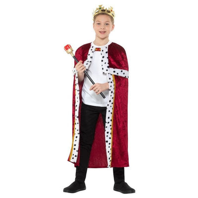 Kids Royal Cloak, Red - Jokers Costume Mega Store