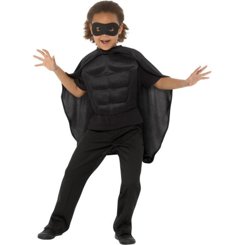 Kids Superhero Kit, Black - Jokers Costume Mega Store