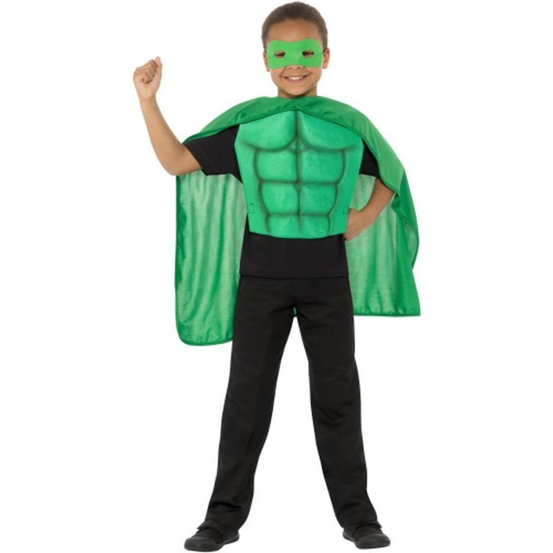 Kids Superhero Kit, Green - Jokers Costume Mega Store
