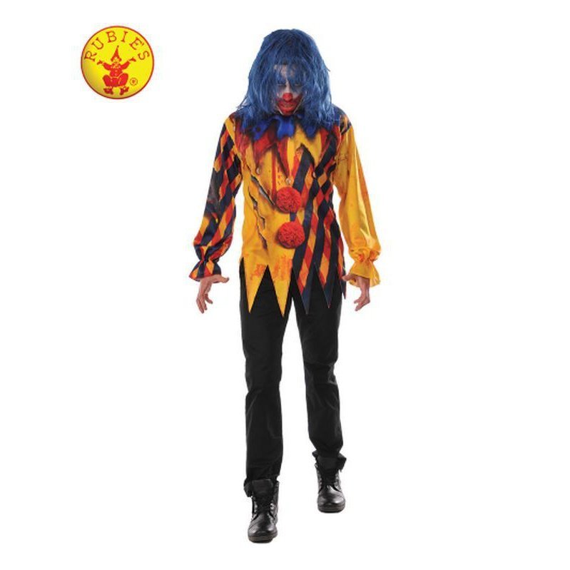 Killer Clown Costume Size Xl - Jokers Costume Mega Store