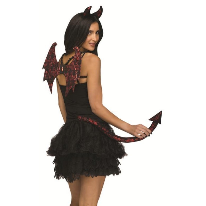Lace Character Instant Kit Devil - Jokers Costume Mega Store