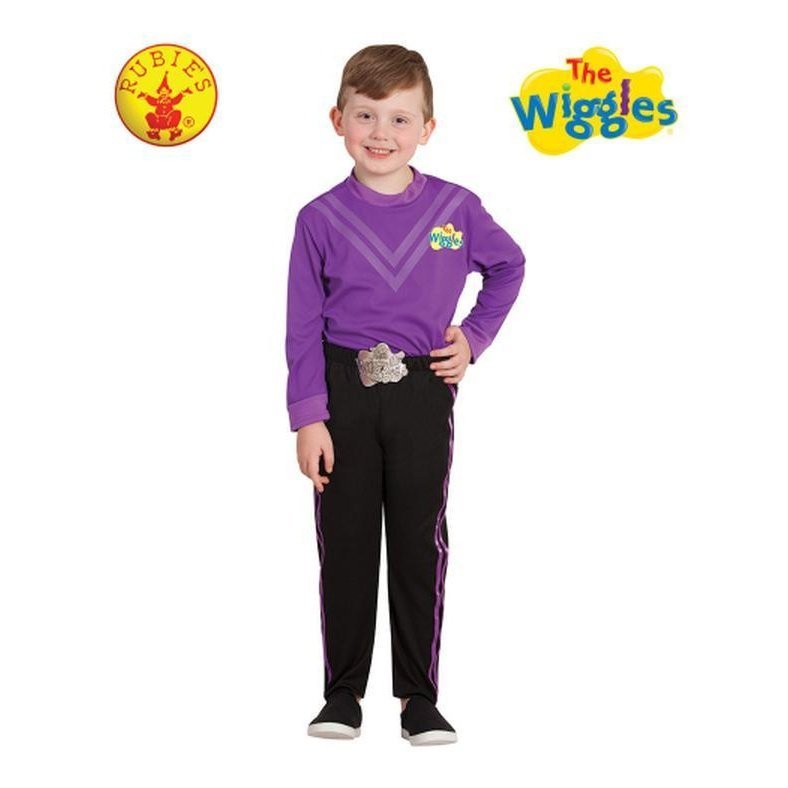 Lachy Wiggle Deluxe Costume (Purple) Size Toddler - Jokers Costume Mega Store