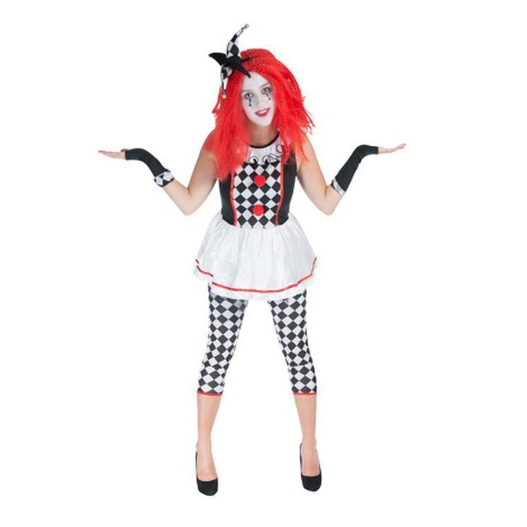 Ladies Clown Jester Costume - Jokers Costume Mega Store