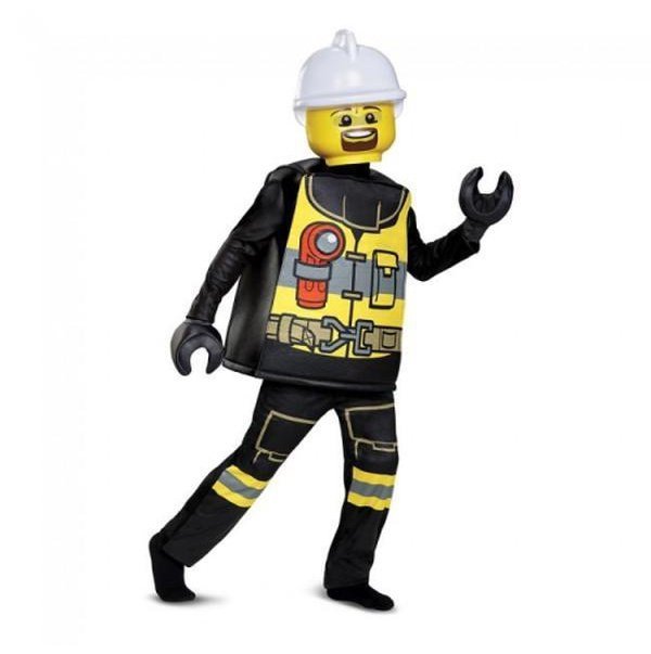Lego Firefighter Deluxe Child Costume - Jokers Costume Mega Store