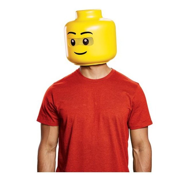 Lego Guy Full Head Adult - Jokers Costume Mega Store