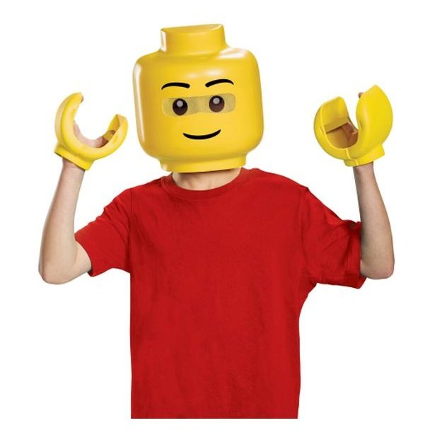 Lego Iconic Mask And Hands For Children - Jokers Costume Mega Store