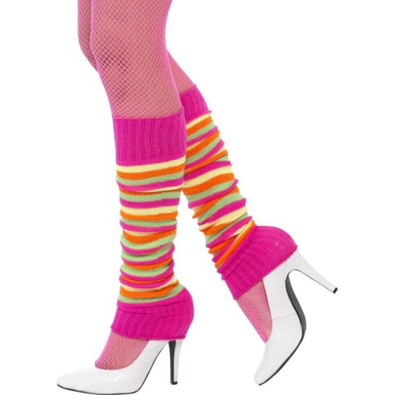 Legwarmers - Neon Striped - Jokers Costume Mega Store