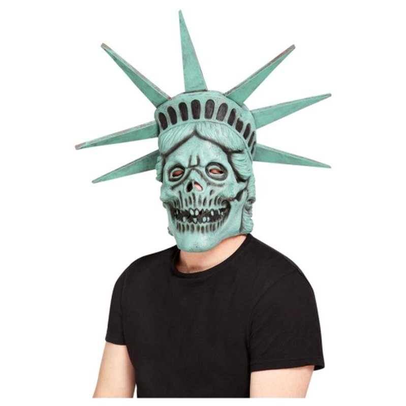 Liberty Skull Overhead Mask, Latex - Jokers Costume Mega Store