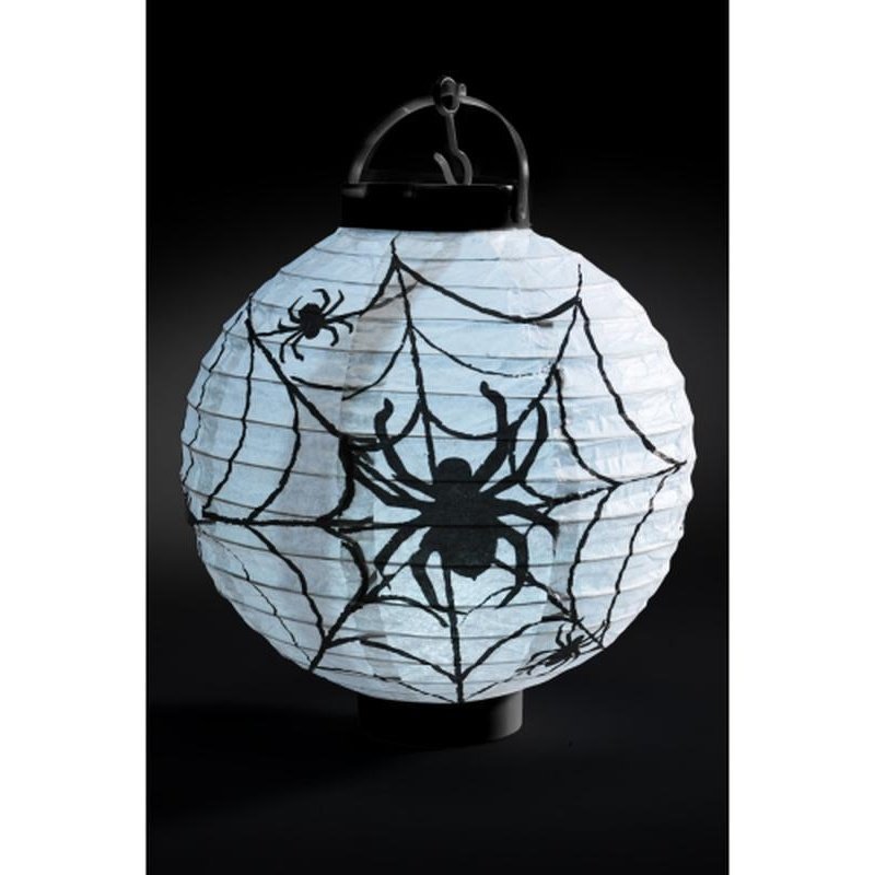 Light Up Led Paper Spider Web Lantern - Jokers Costume Mega Store