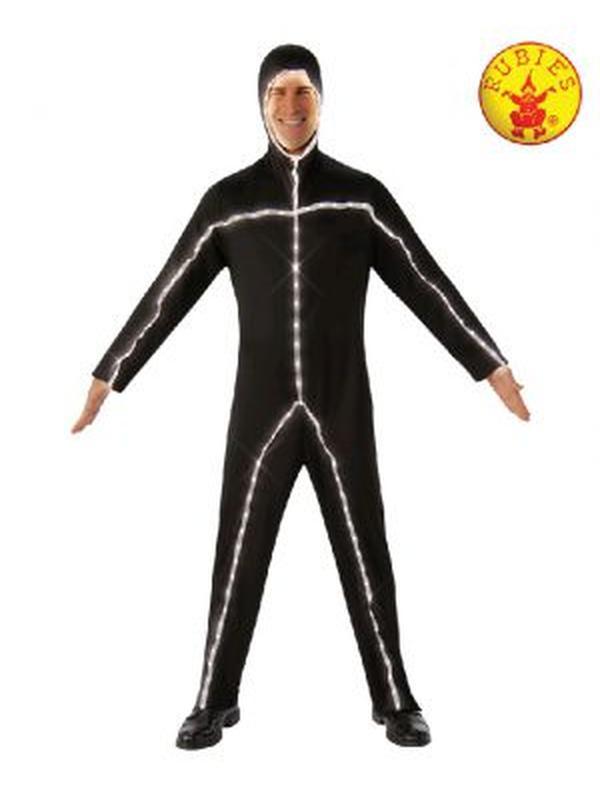 Light Up Stick Man Costume Size Standard - Jokers Costume Mega Store