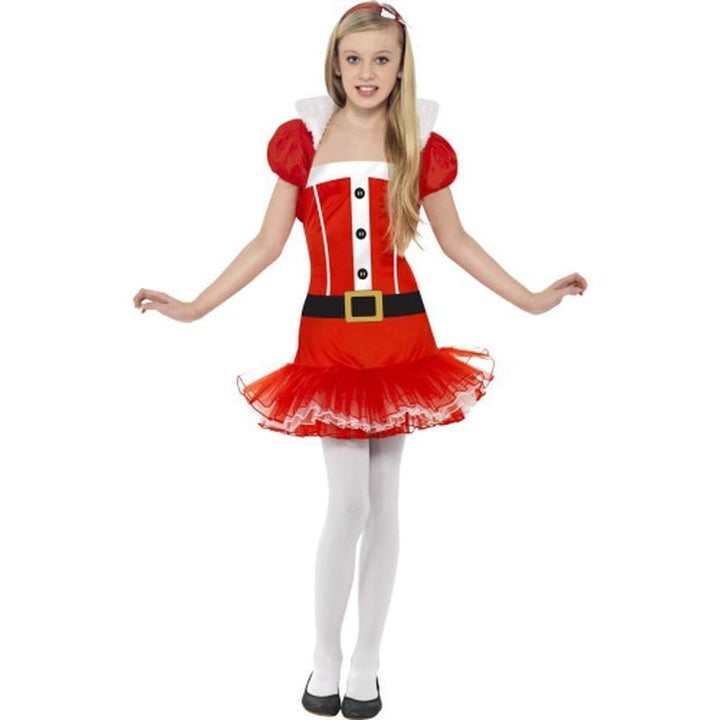 Little Miss Santa Costume With Headband - Jokers Costume Mega Store